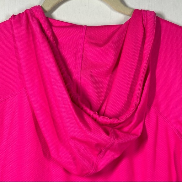 Athleta Hooded Swimsuit Cover-Up‎ Women's XXS Pink Long Sleeve Beach Swim Tunic - Picture 3 of 8